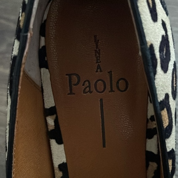 Linea Paolo Leopard Print Suede Heels Size 7.5 - Picture 5 of 8
